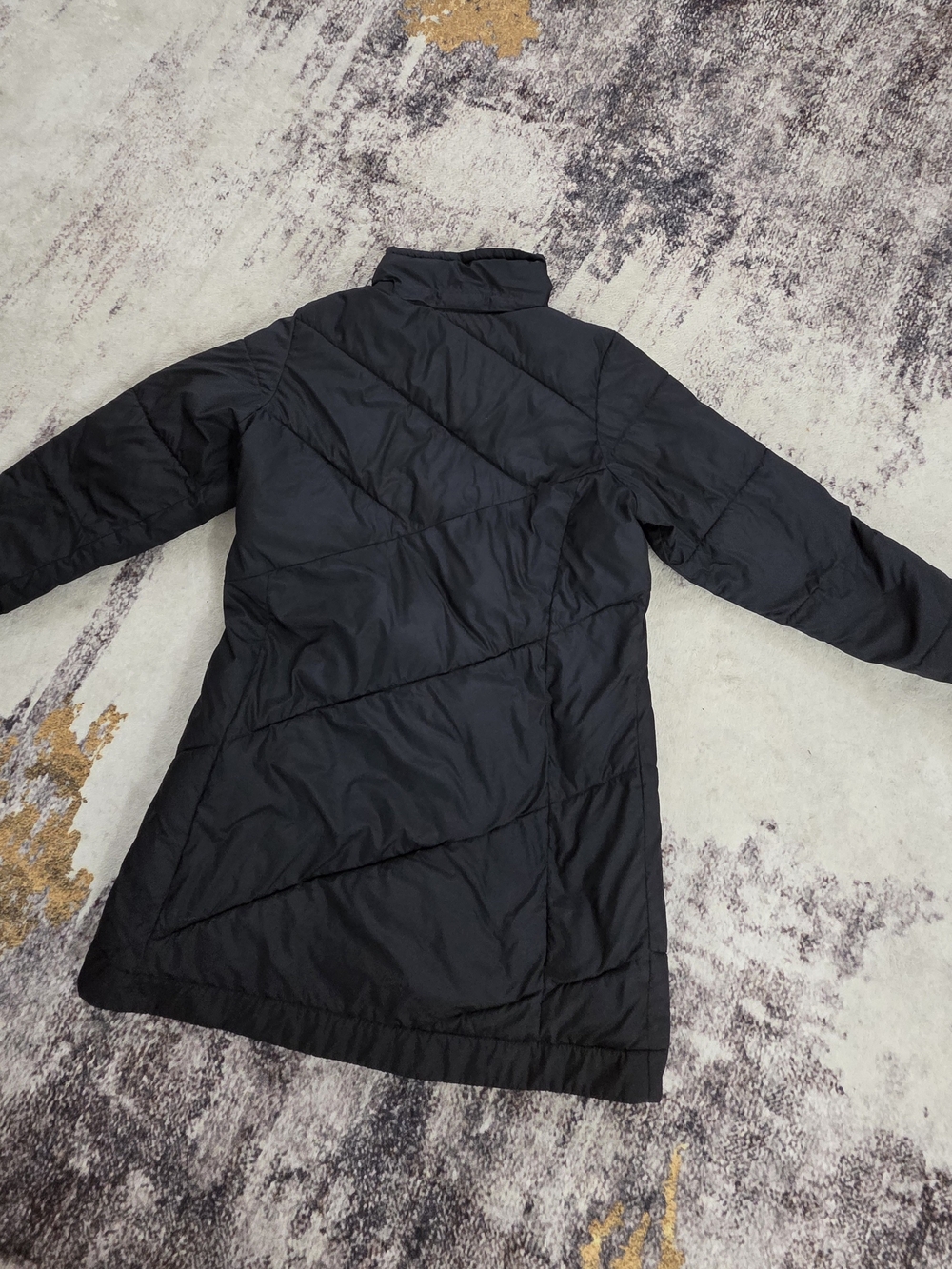Columbia Long Black Quilted Puffer Coat  Women's Insulated Jacket